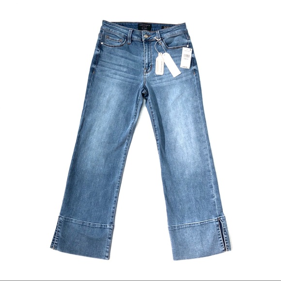 Sanctuary Denim - NWT $109 Sanctuary Denim Blue Non-Conformist Wide Leg Crop Jeans Size 27
